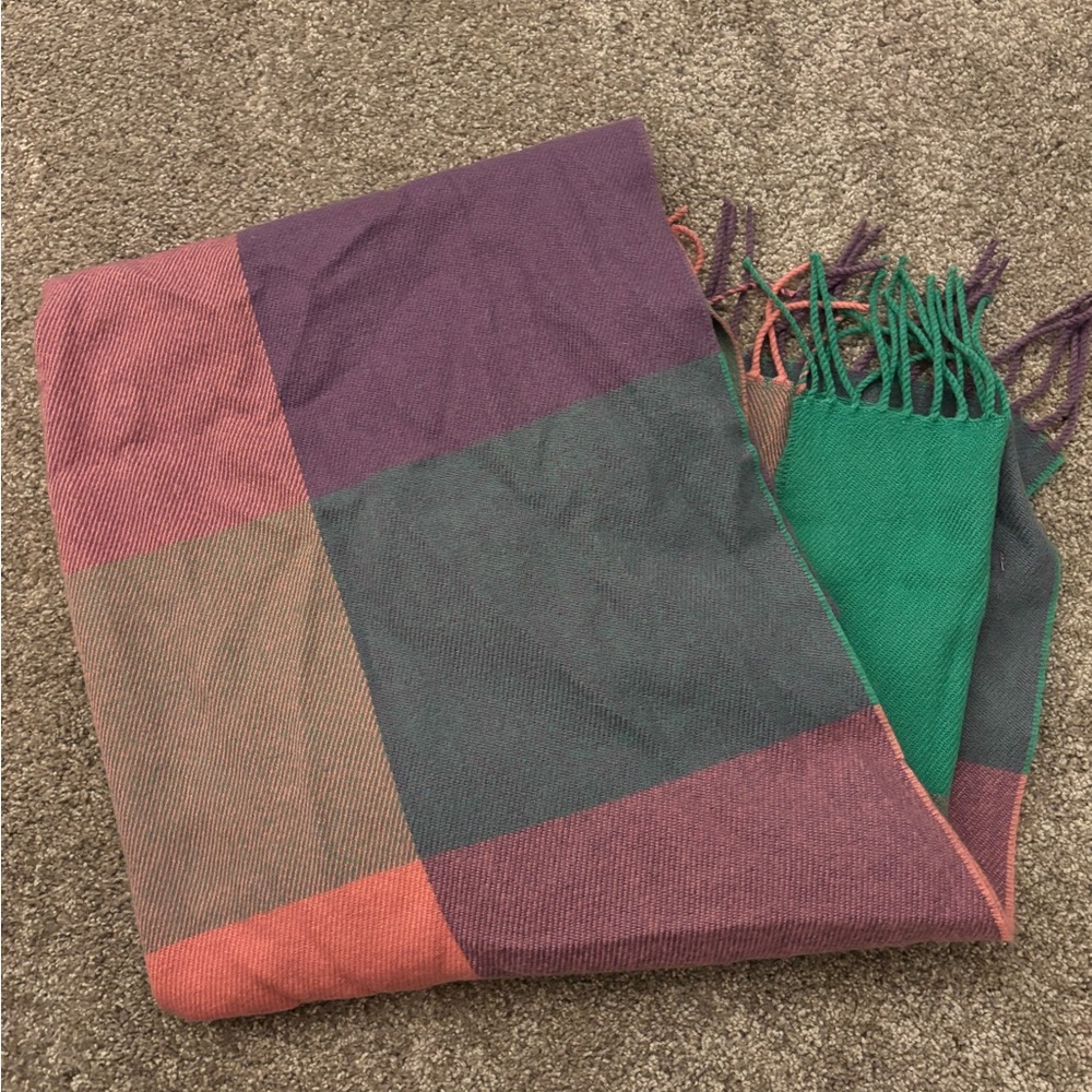 Jcrew multi colored plaid scarf - Picture 3 of 3
